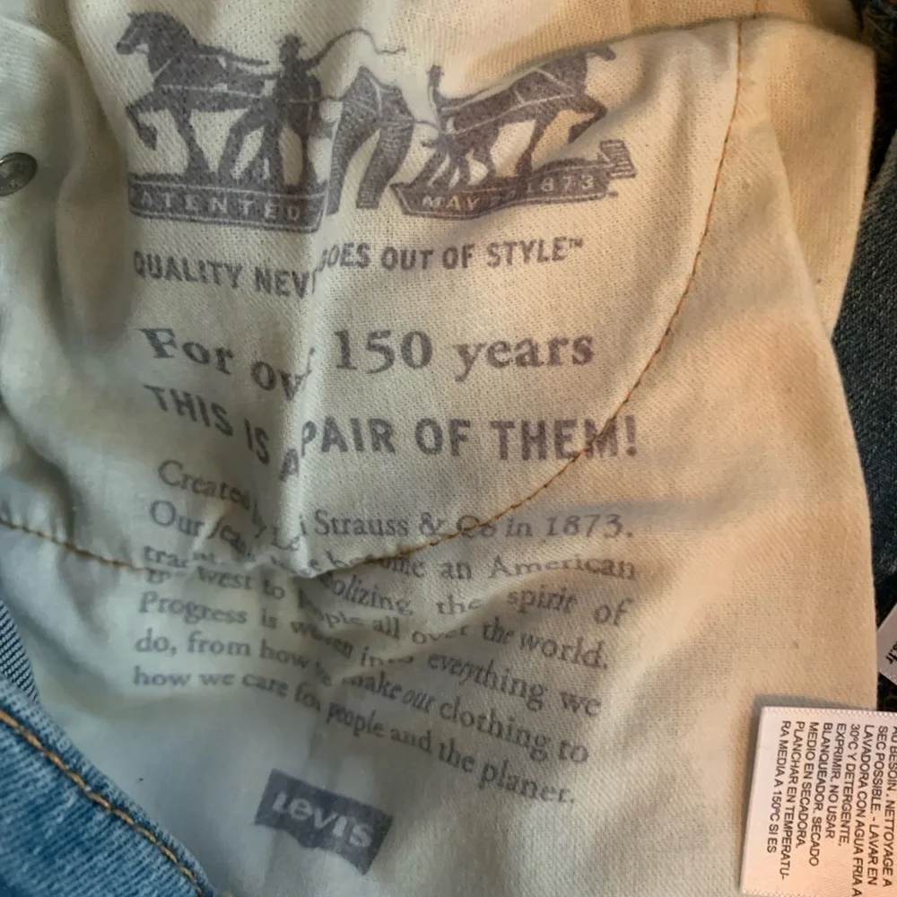 Rare Levi's 514 with a blank red tag Light Blue Straight Men's Jeans 30x30